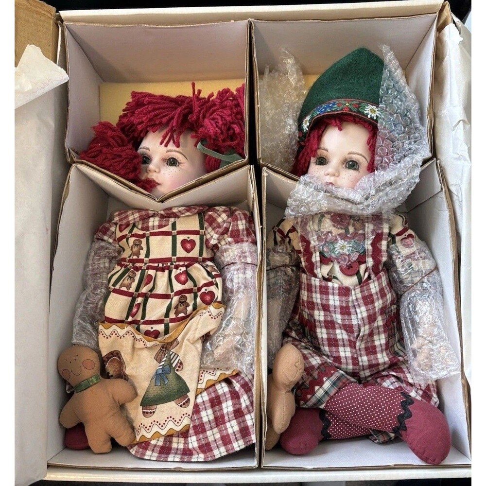 Marie osmond doll Set Hansel & Gretel Twins Limited edition New In Box Collector